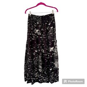 Blanque Spatter Print Lagenlook Skirt Size 0